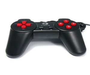 Jogo de jogos do controlador de PC USB Joypad Joystick para não chocar a cor preta Handle3349858