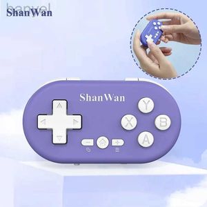 Controladores de jogo Joysticks Shanwan Micro Wireless Bluetooth Controller Mini Gamepad para Switch/Android/iOS e Windows Fácil de transportar D240424