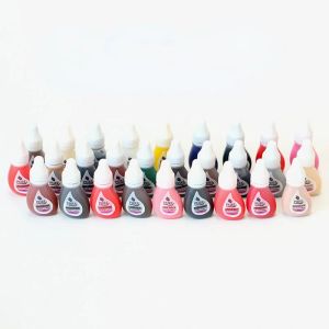 Inks 1p 28Color Original USA BTCH Pigment Få rent förtroende Ren mikropigment Permanent Makeup Tattoo Inks Eyebrow Eyeliner Lip