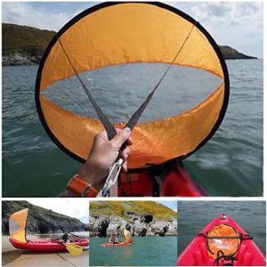 Båtar vikbara kajakvind segel ultralight bärbart special segel för vattensporter kanot uppblåsbar båt sup