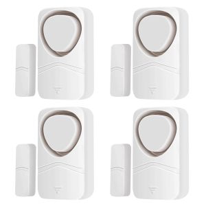 Türklingeln 4PCS Sicherheitsalarm für Türsensor Alarm für Kinder Haustiere Sicherheit für Fensteröffnungen Eingeben in Alarm Store Begrüßung Glockenalarm