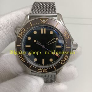 Super vs Factory Watch Authentic Photo Men 007 Ingen tid att dö 42mm 300m Titanium Cal.8806 Automatisk rörelse VSF Rostfritt stålarmband Sportklockor