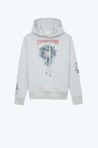 Kvinnors hoodies rowling spegel brev blommor sport huvtröjor kvinnor långärmad bomull klassiska damer tröjor