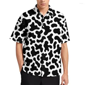 Men's Casual Shirts Dalmatian Dog 3D Printed Blouses Simple Spot Graphic For Men Clothes Love Animal Male Short Sleeve Button Y2k Tops