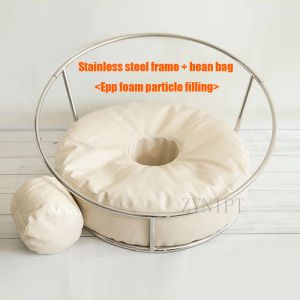 Accessories Posing Donut Bean Bag Backdrop Stand Photo Shoot For Newborn Photography Props Baby Photoshoot Beanbag Fotografia Accessories