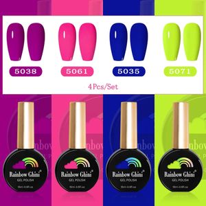 RG 4Pcs Gel Nail Polish Set 15ml UV LED Nail Art Gel Semi Permanent Varnish Kit Spring Summer Colors Nail Gel Polish 240423