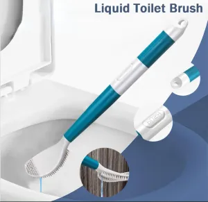 Uchwyty silikonowe szczotka do toalety detergent do czyszczenia miski toaletowej z haczykiem do głębokiego czyszczenia akcesoriów łazienkowych