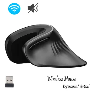 Mice Ergonomic Vertical Wireless Mouse Usb Optical Comfortable Gaming Mice Rechargeable Silent Office Mouse for Computer Laptop Pc