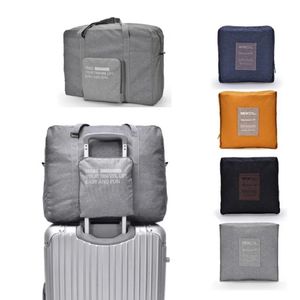 Högkvalitativ fällbar resväska Oxford Tyg handbagage resväskor för män och kvinnor helg rese duffle väska 240423