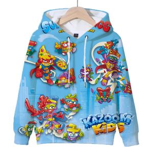 Polos Children Superzings Series 8 Hoodie Abiti per bambini Abbigliamento Festa con cappuccio Superthings Kazoom Kids Pullover Autunno Tops Sudadera