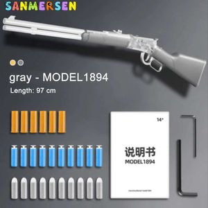 Silah Oyuncakları 98K Winchester Kabuk Atma Yumuşak Mermi Ateş Av Tüfeği Oyuncaklar Blaster Silah Çekim için Silah Silahları Sniper Tüfek Airsoftl2404