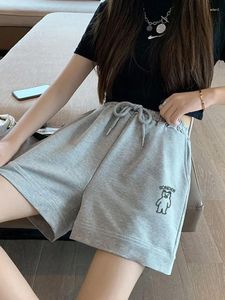 Shorts da donna aderente a vita alta per le donne abbigliamento streetwear che corse sexy ragazza casual patchwork ropa mujer