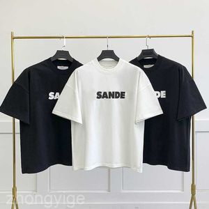 Jill sander designer magliette di alta qualità classiche classiche camicia da uomo haikyuu maschi casual da uomo lettere lettere coppie a manica corta a manica corta semplice
