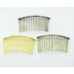 Hair Clips 100pcs High Quality 20 Teeth Antique Bronze Plated Women Metal Wire Comb