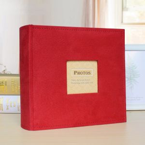 Albümler Retro 6inch Fotoğraf Albümü İnterstisyel Depolama Pazen Kapağı Aile Scrapbook Düğün Çocuk Doğum Günü Malzemeleri