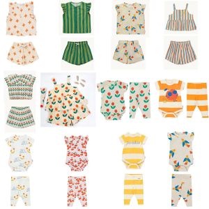 Shirts Enkelibb Baby Boys Girls Summer Brand Clothes Romper Fashion Designer Infant Cute Short Sleeve Cotton Onepiece Tc Kids Clothes