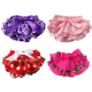 Sets Baby Ruffle Underwear Satin Fashion Panties for Girl children briefs Pettiskirt Wholesale kids Free Shipping
