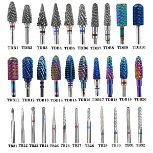 Bits 1PCS Tungsten Carbide Nail Drill Bits Milling Cutter For Manicure Burr Remove Skin Rotary Gel Electric Manicure Art Drill Bit