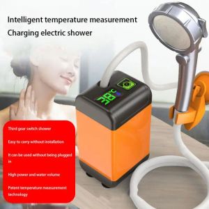 Tools Outdoor Camping Shower Portable Electric Shower Pump IPX7 Waterproof with Digital Display for Camping Travel Beach Pet Watering