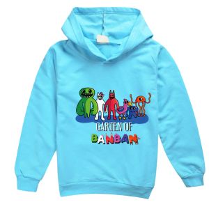 Tröjor grafisk trädgård av ban hoodie barn långärmad rockar baby pojkar tecknad hoody tröja flickor avslappnad kläder halloween outwear