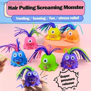 Decompression Toy New Novelty Funny Hair Pulling Will Be Screaming Little Monster Kids Decompress Toys Christmas Creative Fun Educational Toys d240424