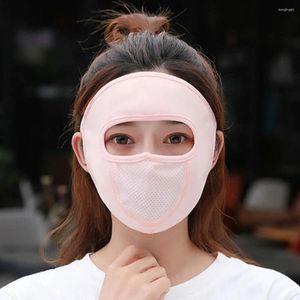 Lenços anti-UV escudo facial malha solar protetora solar protetora de proteção solar capa de mulher máscara máscara gini