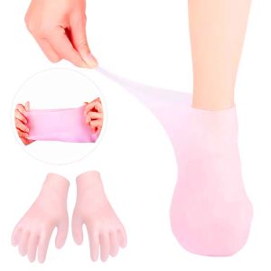 Strumento Socchi di silicone morbido guanti esfolianti calzini da gel idrata