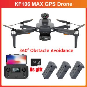 ドローンKF106マックス4Kカメラ障害物回避RCヘリコプター3AXISブラシレスFPV GPS Quadcopter HDカメラRCドローン