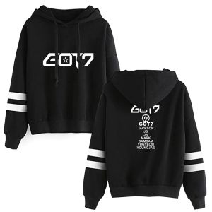 Sweatshirts Kpop Got7 Team Der gleiche Style -Druck Fleece Pullover Hoodies für I Got 7 Herbst Winter Unisex Sweatshirt Hoodie Markenjacke