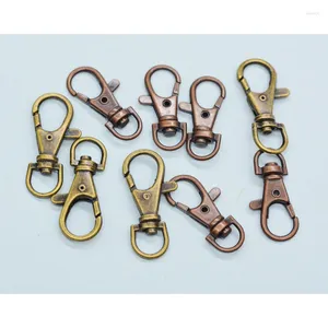 Nyckelringar 100 -stycken 38mm silverpläterad hummerklassar för biltangentkedja eller smyckespåse