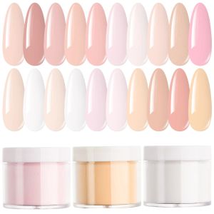 Liquids 2oz 50g Nude White Pink Clear Acrylic Powder Carving Crystal Dipping Powder Professional Nail Extension Builder Pigment Dust