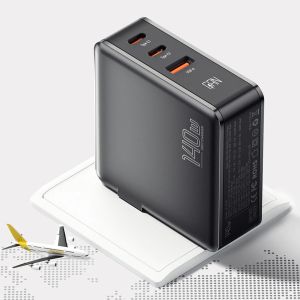 充電器140WガンUSBタイプC充電器ラップトップ100W PDマックブックエアの高速充電