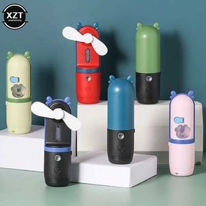 Other Appliances Cute water spray fan portable water spray fan electric USB handheld mini fan cooling air conditioner humidifier J240423