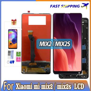 xiaomi mi mix 2 2s lcdディスプレイタッチスクリーンデジタイザーのxiaomi mix2 mix2s mimix2 2sフレームアセンブリ交換用のオリジナル5.99 