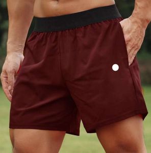 LU LU L Men Yoga Sports Shorts Outdoor Fitness Quick Dry Shorts Solid Color Casual Running Quarter Pant Designer Fashion Clothing 3776