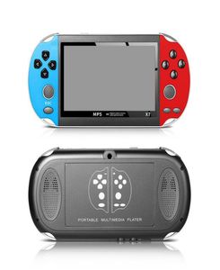 X7 Handheld Game Console 43 tums skärm MP5 Player Videospel X7 Plus SUP Retro 8GB Support för TV -utgångsspel Video Musik Spela 6864807