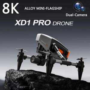 Dronlar Yeni XD1 Mini Alaşım Mimarisi Drone 8K Profesyonel Çift Kamera 5G WiFi Dört kenarı Engeli Kaçınma Optik Akış Quadcopter