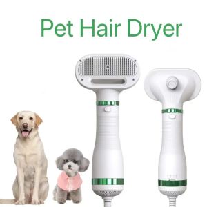 Secador 2 in1 in1 cão de estimação secador de cachorro tranquilo secador de cabelo pente escova de cabelo gato pente penturicoleiro soprador de água ajustável soprador de água