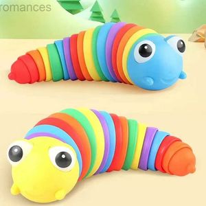 Decompression Toy Antistress Toys Caterpillar Snail Slug Educational Simulation Release Decompression Toy Fidget Toys Stress Reliever Toys d240424