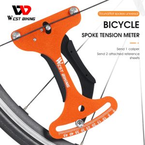 ツール自転車のスポークテンションメーター、精密自転車スポークインジケーター、MTBロードバイクホイールスポークチェッカー修理ツール