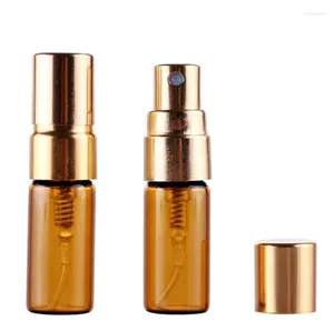 Garrafas de armazenamento atacado 3ml 5ml Viagem Spray Perfume Bottle Empty portátil recipientes cosméticos com bomba de alumínio