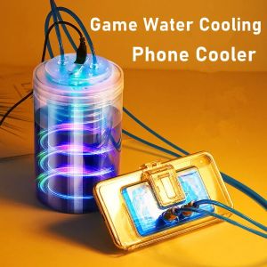 Coolers Portable Mobile Phone Water Cooling Radiator Adjustable Phone Holder Coolers De Celular for Iphone X 12 Samsung Xiaomi Fan Gamer