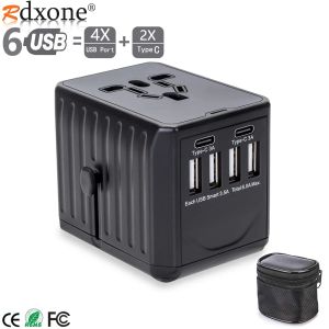 Chargers International Universal Travel Adapter USB -зарядное устройство настенные электрические заглушки розетки тип C Адаптер Адаптер Eu US UK AU Plugc