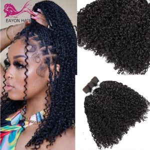 Wigs Sassy Curly Brazilian Human Hair Bulk for Braiding No Weft Extension Unprocessed Remy Hair Weaving 1/3Pcs Lot Natural Color