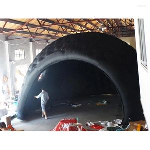 Tents And Shelters Oxford Inflatable Tent Customized Black White For Outdoor Camping With Free Air Blower