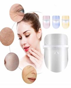 3 colori LED Light Therapy Mask Anti Acne Anti Anti Wrinkle Facial Strument Treatment Dispositivo di bellezza Strumenti per la cura della pelle 5567077