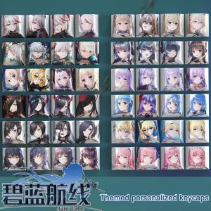 アクセサリAZUR LANE 4 PCSキーキャップ