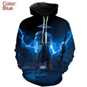 Molus de moletons masculinos Mortal Kombat 11 Game Hoodies Hot Sell Men Clothing Design Cool 3D Capuz impresso Mulheres Pullover Harajuku Moda Y2K Tops Hoody 240424