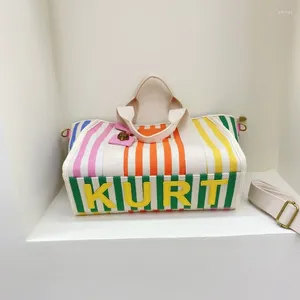 Omuz çantaları Kurt Geiger Canvas Tote Çanta Büyük Kapasite Çanta Lüks Tasarımcı Markaları Kadın Moda Trendi Çanta 2024