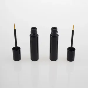 Bottiglie di stoccaggio 500pcs 3,5 g Penna di plastica vuota per bottiglia cosmetica nera liquida con tubo da 3,5 ml